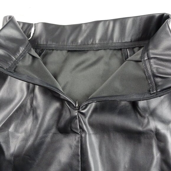 MangoPop Faux Leather Skirt Size XS - Picture 4 of 7